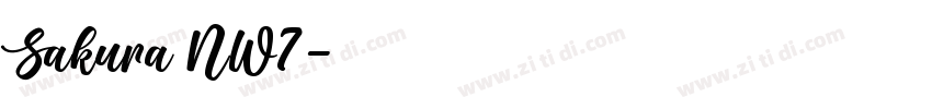 Sakura NW7字体转换